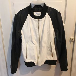 Calvin Klein Black & White Raglan Sleeve Jacket